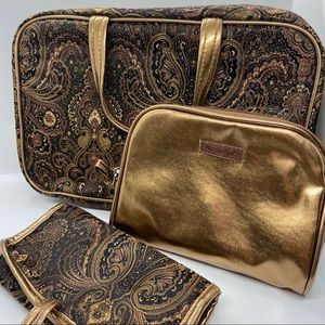 Paisley Print Modella Makeup Bags